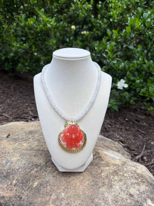white and red/orange shell