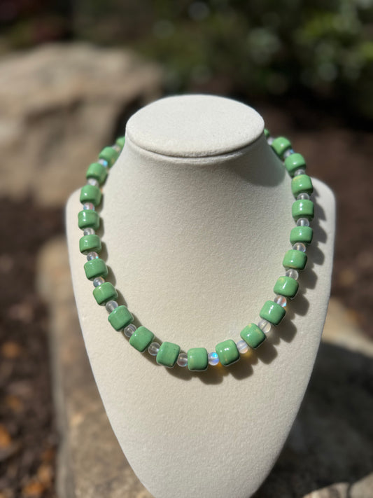 ceramic bead necklace